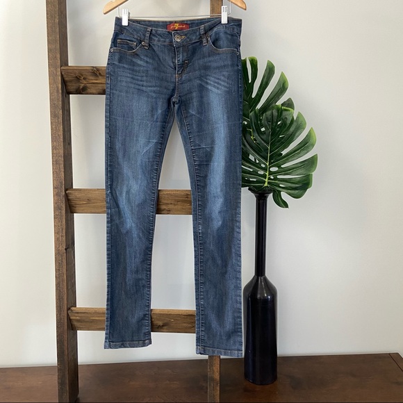 7FAMK mid rise skinny jeans 31